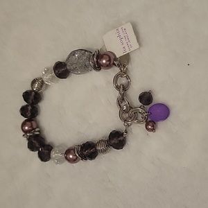 Purple Haze Retired Lia Sophia Stretch Bracelet
